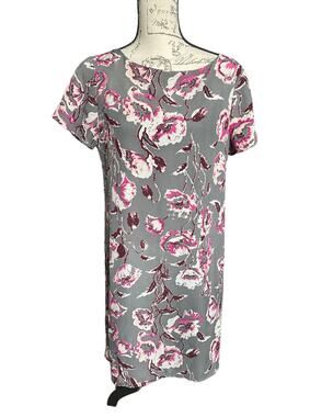 Pim + Larkin Anthropologie Floral Short Sleeve Midi Sheath Dress Medium